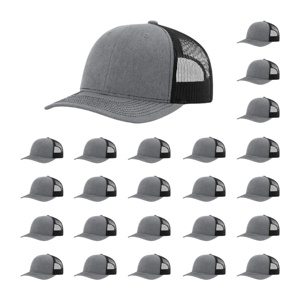 richardson-112-xl-twill-mesh-back112-thp-xl-htr-wht-pk-24 image