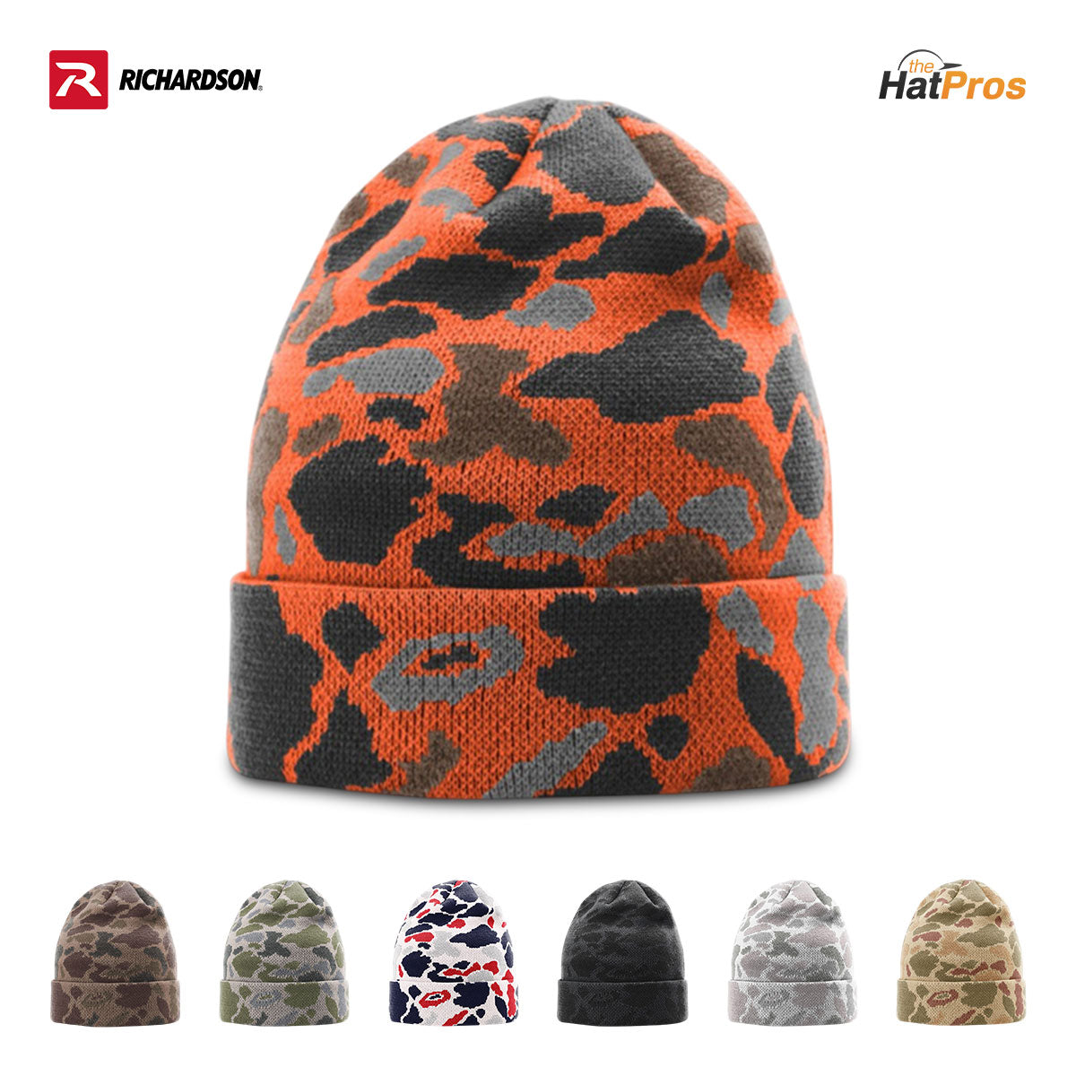 Richardson 126 Duck Camo Warm Double-Layer Beanie