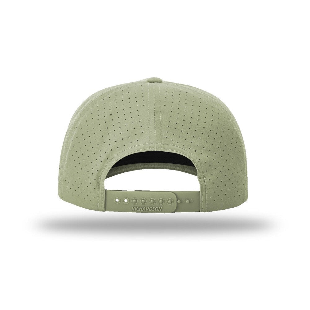 Richardson 355 Laser Perforated 5-panel Trucker Snapback Hat |OSFM Baseball Cap w/ Paracord Bill Rope  20