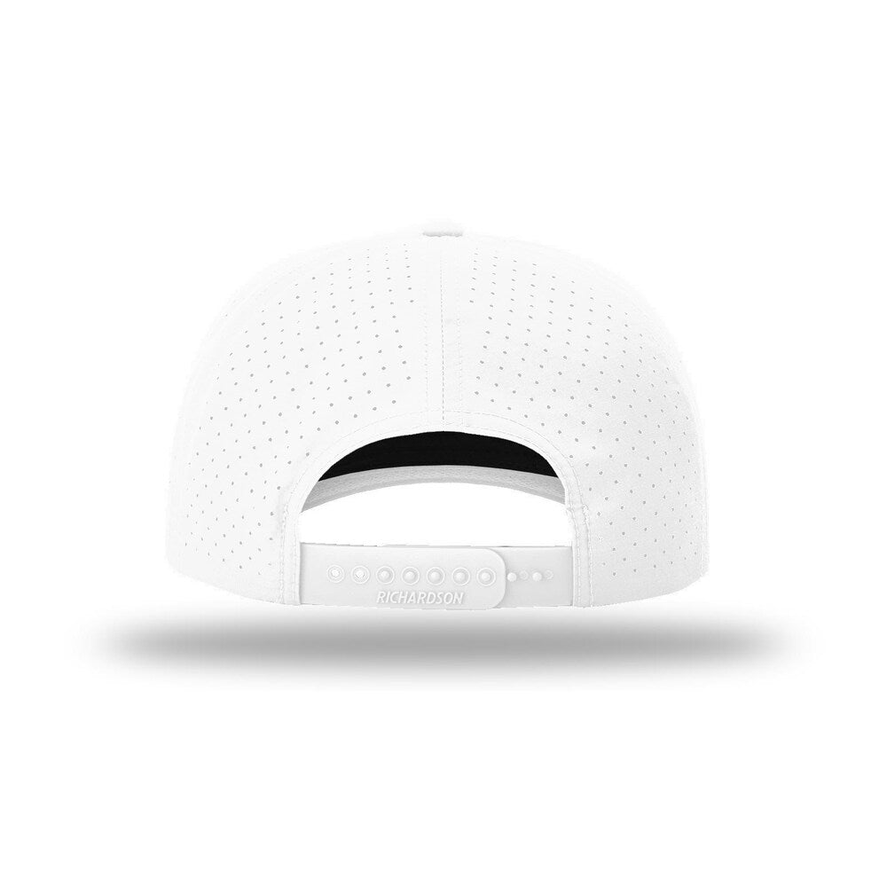 Richardson 355 Laser Perforated 5-panel Trucker Snapback Hat |OSFM Baseball Cap w/ Paracord Bill Rope  55