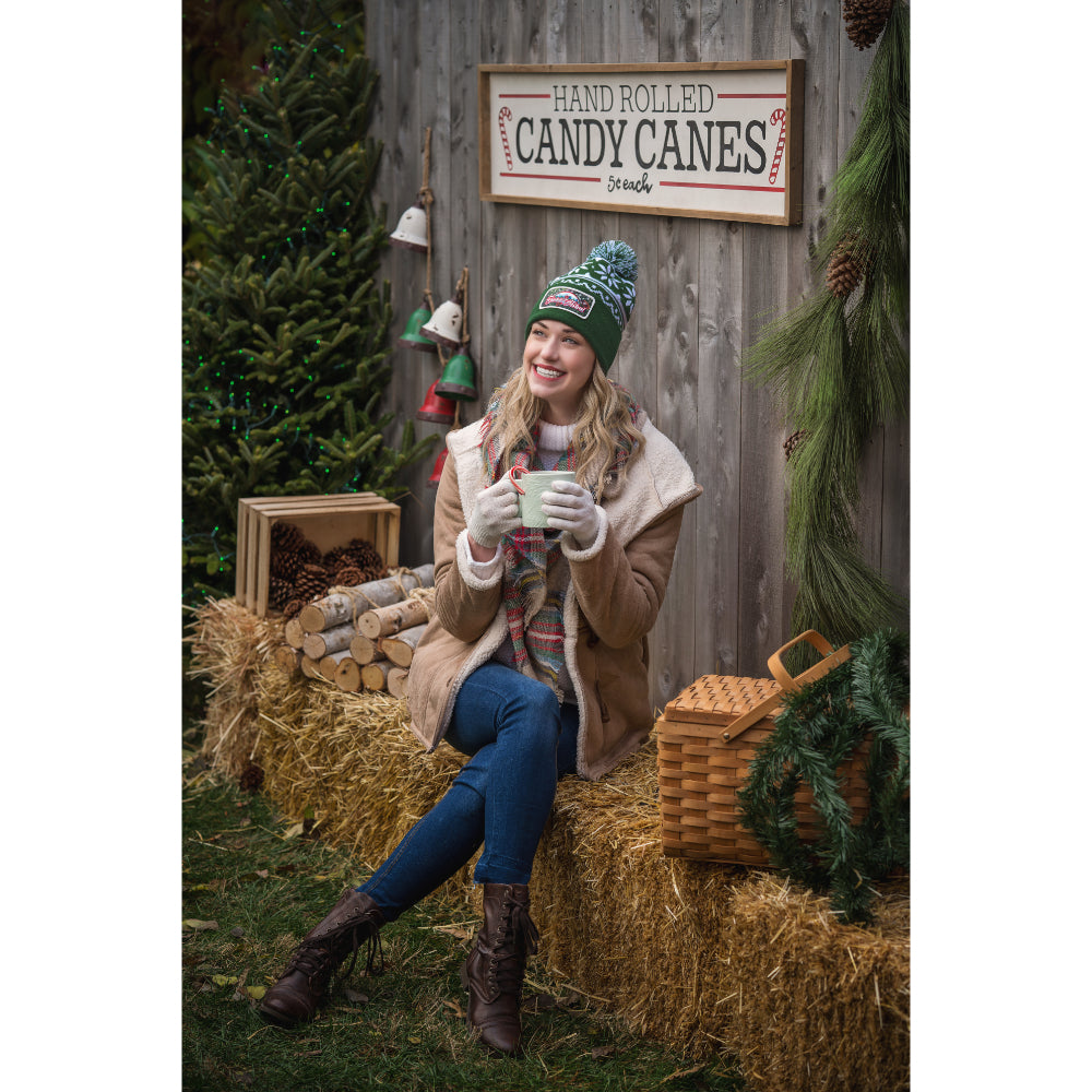 Cap America RKF12 Snowflake Knit Cap with Cuff