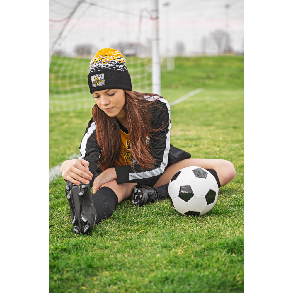 Cap America RKF12 Snowflake Knit Cap with Cuff