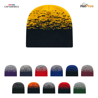 Cap America RKS9 Static Pattern Knit Beanie