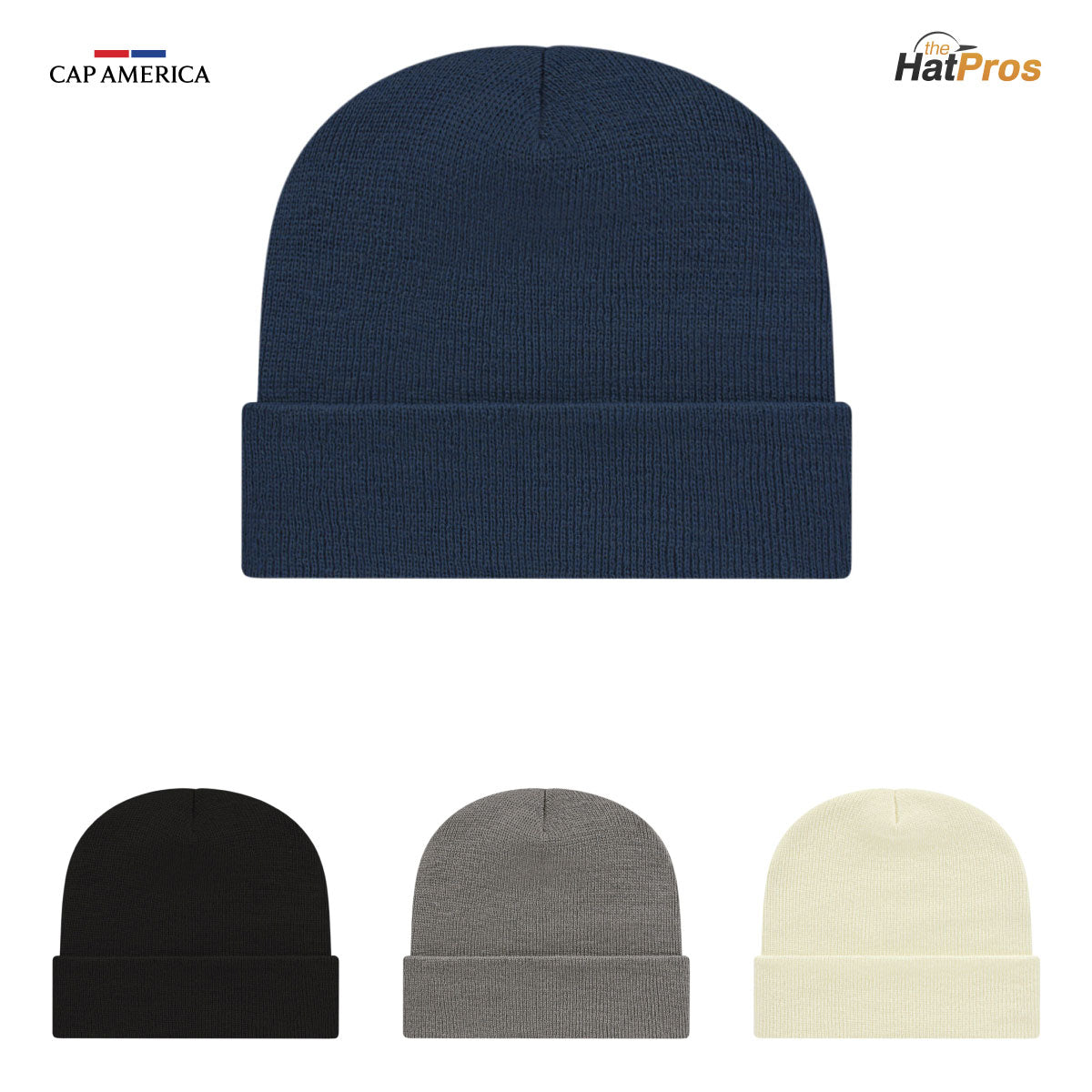 Cap America SKN24 Recycled Knit Cap with Cuff