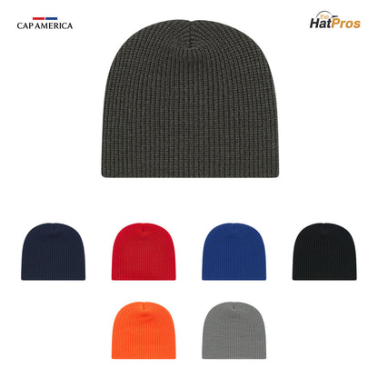 Cap America TK28R Ribbed Knit Beanie