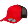 Yp Classics Retro Trucker Hat 6606-Charcoal/Neon Orange