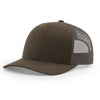 115 Richardson Cap Low Pro Trucker- Chocolate Chip/Grey Brown