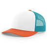 115 Richardson Cap Low Pro Trucker-White/Blue Hawalian/Pale Orange