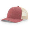 115CH Richardson Cap Low Pro Trucker-Red Heather/Birch 1