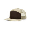 168 Richardson 7-Panel Trucker Cap-Brown/Khaki