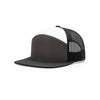 168 Richardson 7-Panel Trucker Cap-Charcoal/Black/White