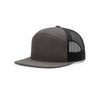 168 Richardson 7-Panel Trucker Cap-Charcoal/Black
