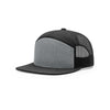 168 Richardson 7-Panel Trucker Cap-Heather Grey/Black