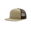 168 Richardson 7-Panel Trucker Cap-Pale Khaki/Brown
