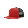 168 Richardson 7-Panel Trucker Cap-Red/Black