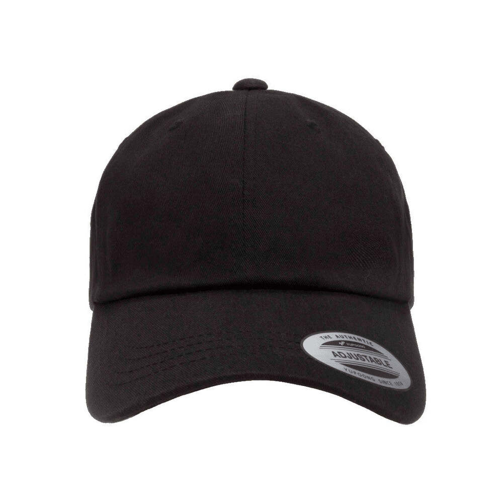 6245CM Adjustable Cotton Twill Dad Hat- Black 2