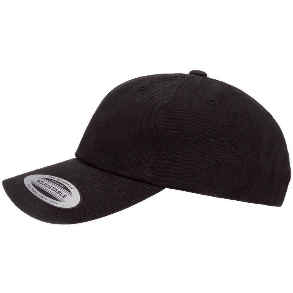 6245CM Adjustable Cotton Twill Dad Hat- Black 3