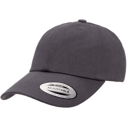 6245CM Adjustable Cotton Twill Dad Hat-Dark Grey