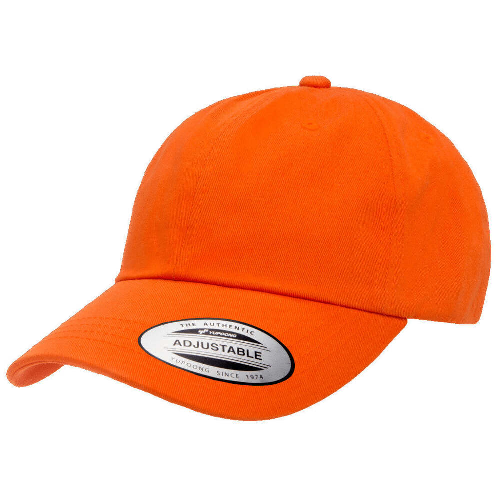 6245CM Adjustable Cotton Twill Dad Hat-Orange