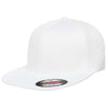 6297F Flexfit Hat Pro-Baseball On-Field Shape Cap- White