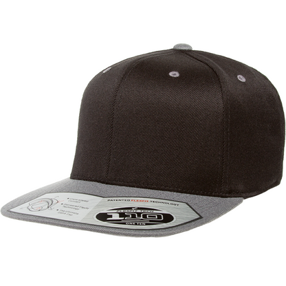 Flexfit 110 Premium Snapback Cap - Black/Red