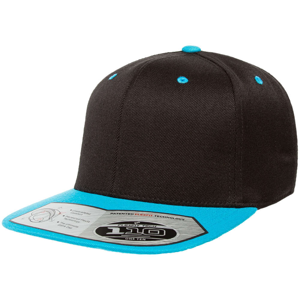 Flexfit 110 Premium Snapback Cap -Natural Black