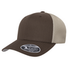Flexfit 110 Trucker Mesh Snapback Cap-Brown/Khaki