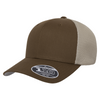 Flexfit 110 Trucker Mesh Snapback Cap-Coyote Brown/Khaki