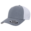 Flexfit 110 Trucker Mesh Snapback Cap-Heather/White
