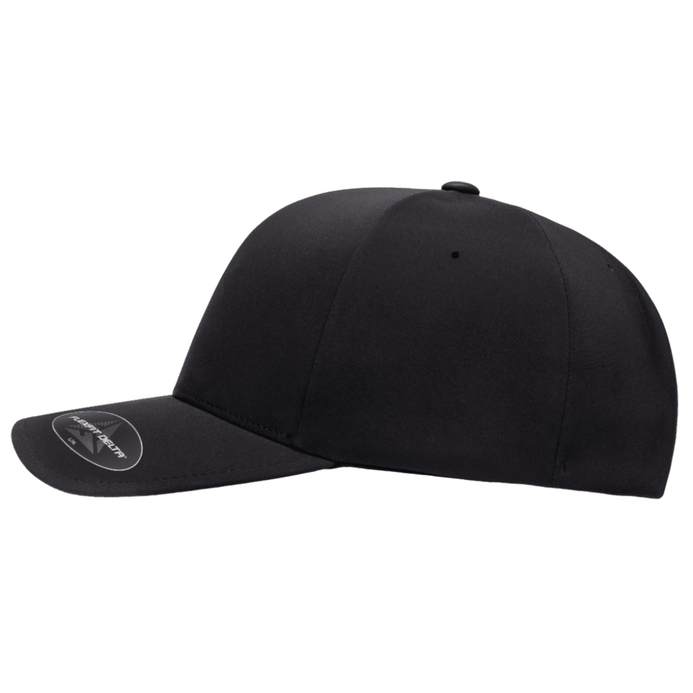 Flexfit Delta 180 Premium Baseball Cap-Black 4