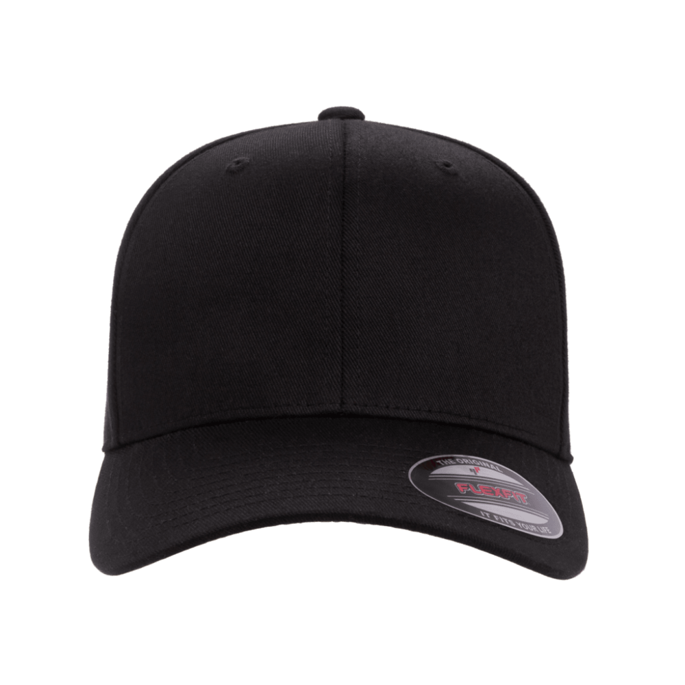 Flexfit Wooly Combed Twill Cap 6277 black 2