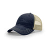 Richardson 111 Garment Washed Trucker-Navy/Khaki