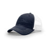 Richardson 111 Garment Washed Trucker-Navy/White