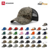 Richardson 111P Garment Washed Printed Mesh Back Trucker Cap 