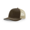 Richardson 112 Classic Trucker Snapback Cap-Two-Tone Colorways-Brown/Khaki