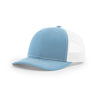 Richardson 112 Classic Trucker Snapback Cap-Two-Tone Colorways-Columbia Blue/White