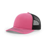 Richardson 112 Classic Trucker Snapback Cap-Two-Tone Colorways-Hot Pink/Black