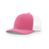 Richardson 112 Classic Trucker Snapback Cap-Two-Tone Colorways-Hot Pink/White