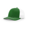 Richardson 112 Classic Trucker Snapback Cap-Two-Tone Colorways-Kelly/White
