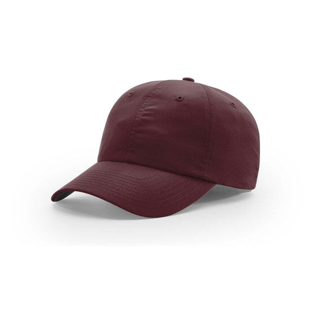 Richardson 220 Relaxed Unstructured Lighweight Performance Polyester Hat-Maroon