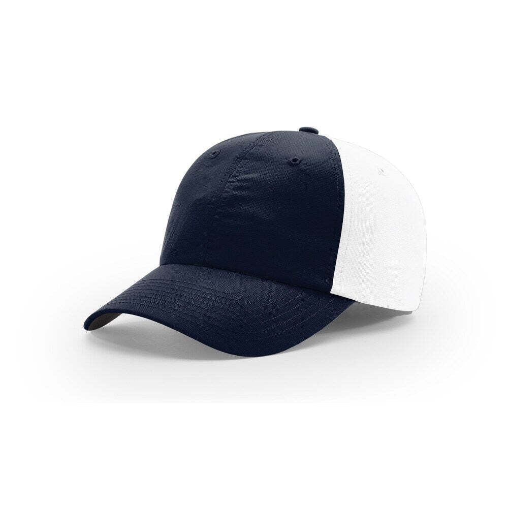Richardson 220 Relaxed Unstructured Lighweight Performance Polyester Hat-Navy/White