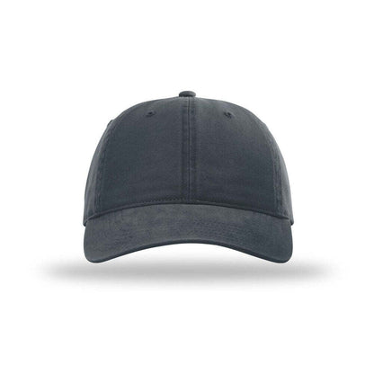 Richardson 326 Ultra - Soft Peached Brushed Canvas Dad Hat with Cloth Hideaway Backstrap - Navy 2