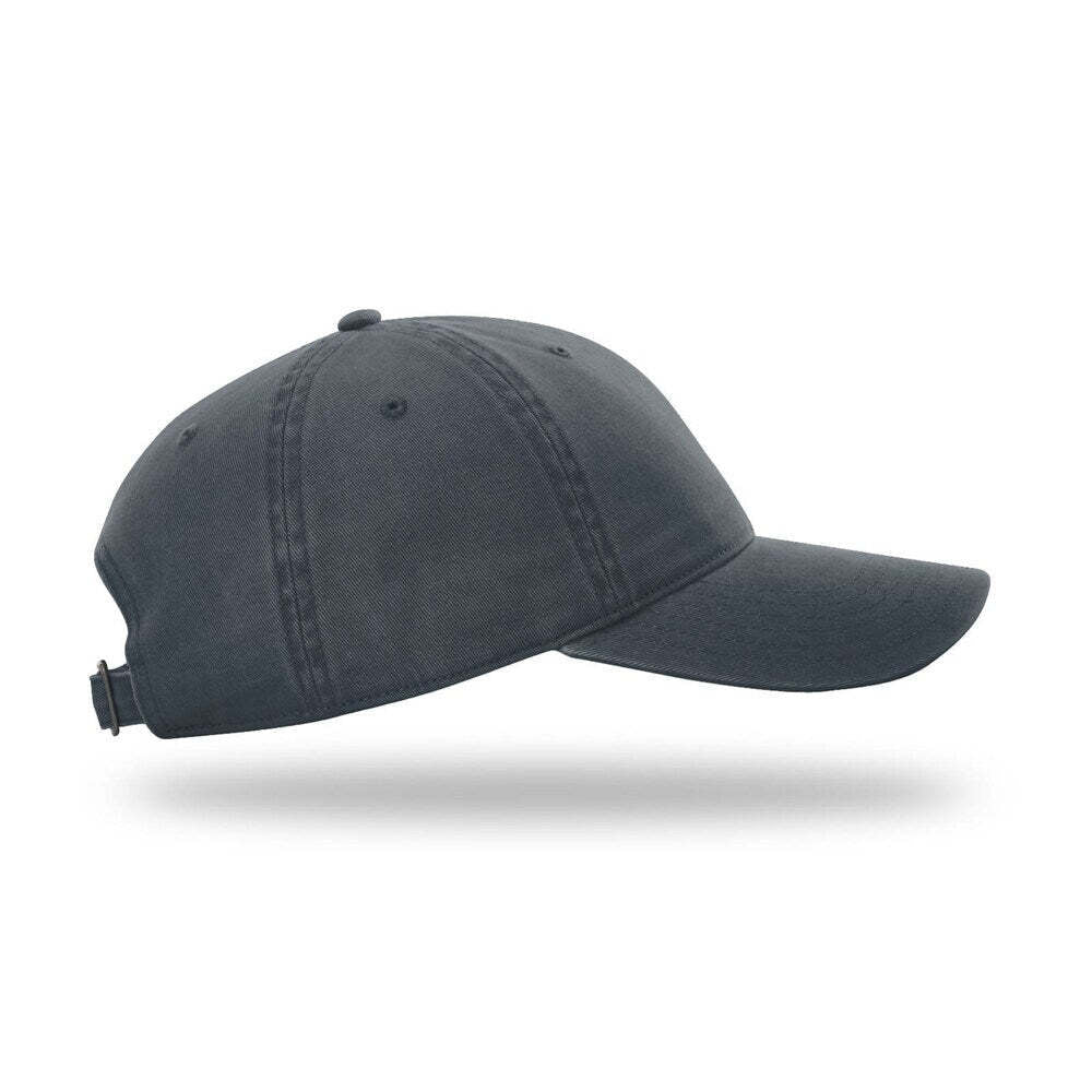 Richardson 326 Ultra - Soft Peached Brushed Canvas Dad Hat with Cloth Hideaway Backstrap - Navy 4