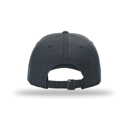 Richardson 326 Ultra - Soft Peached Brushed Canvas Dad Hat with Cloth Hideaway Backstrap - Navy 5