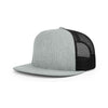 Richardson 511 Flatbill Trucker Cap-Heather Grey/Black