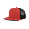 Richardson 511 Flatbill Trucker Cap-Red/Black