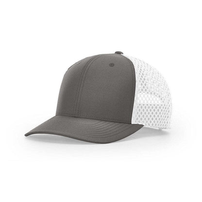 Richardson 835 TILIKUM Ripstop Polyester Open Mesh Baseball Cap-Charcoal/White