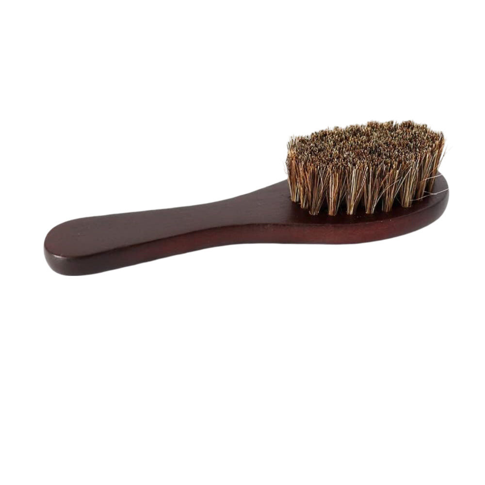 The Hat Pros Travel Horsehair Hat & Clothing Brush w/Wooden Handle-image-3