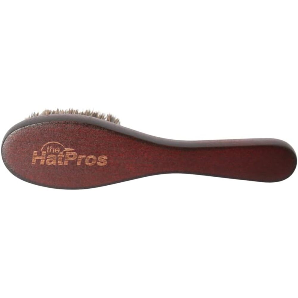 The Hat Pros Travel Horsehair Hat & Clothing Brush w/Wooden Handle-image-6