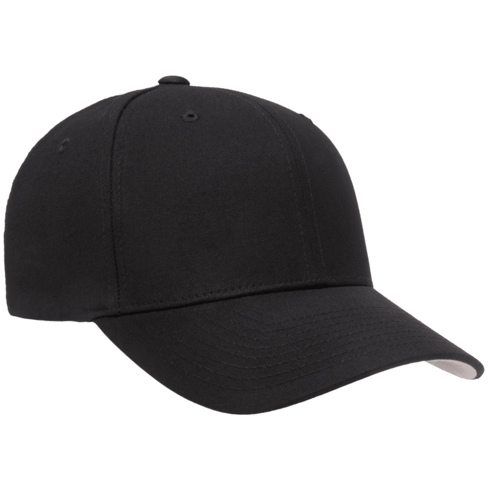 V Flexfit Cotton Twill Cap- Black-3